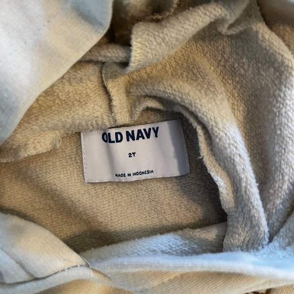 Old Navy Cream Fleece Hoodie size 2T - Picture 4 of 8